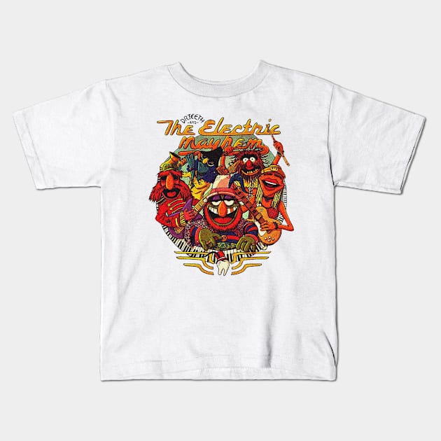 Dr Teeth And The Electric Mayhem Kids T-Shirt by Ngab Dur Podcast